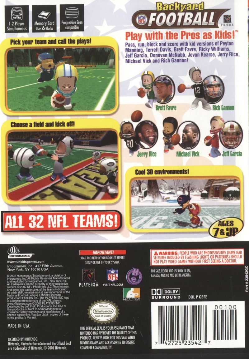 Backyard Football Gamecube Retro Game Age