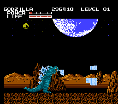 Godzilla NES - RetroGameAge