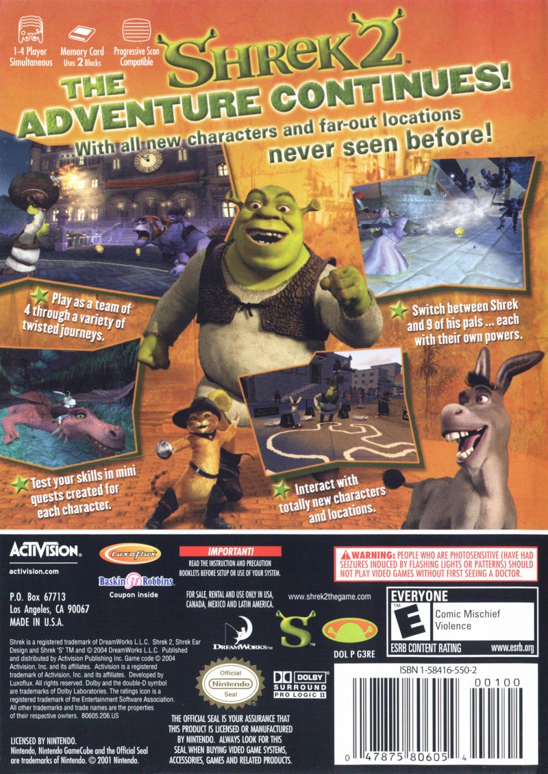 Shrek 2 Gamecube - RetroGameAge