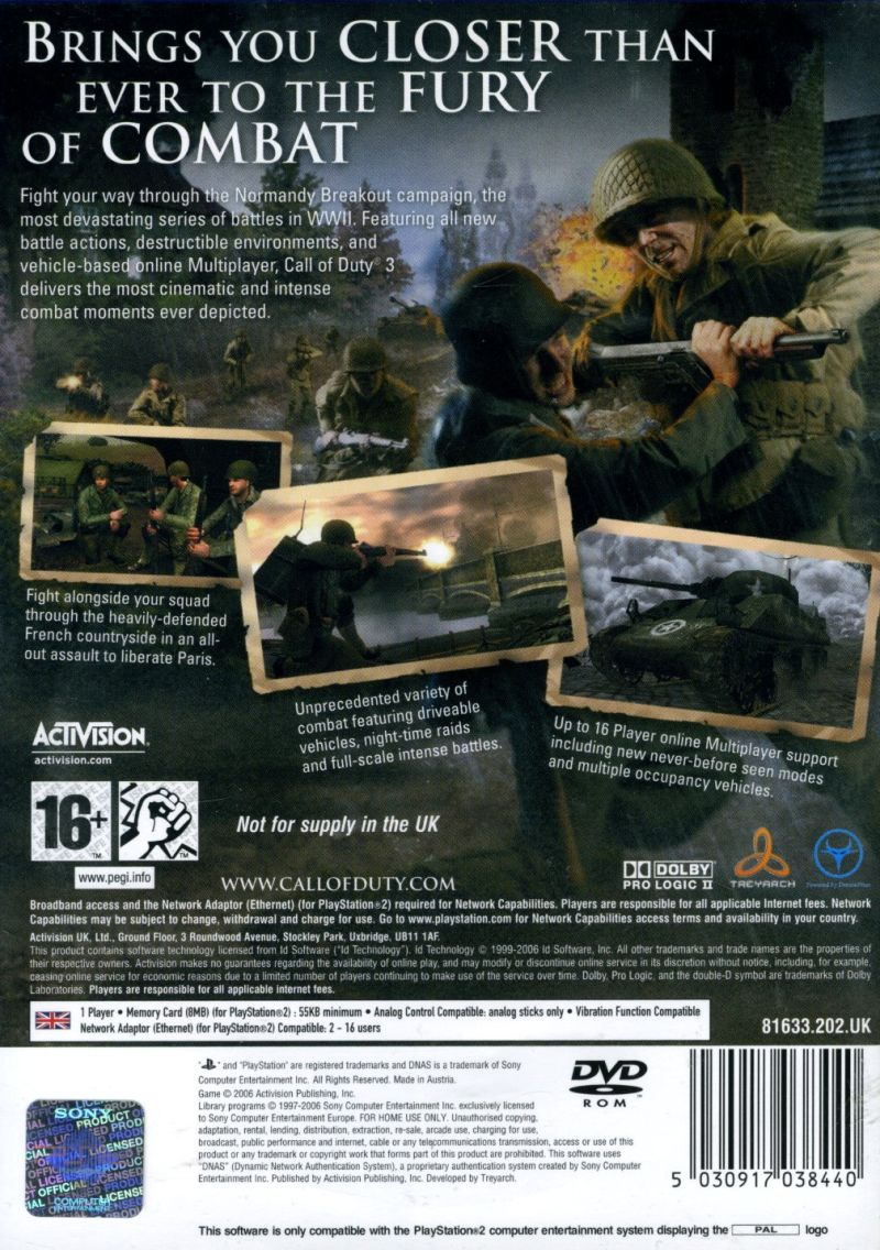 Call of Duty 3 - PlayStation 2