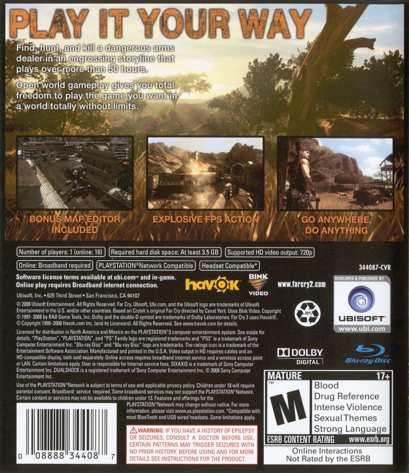 Far Cry 2 • Playstation 3