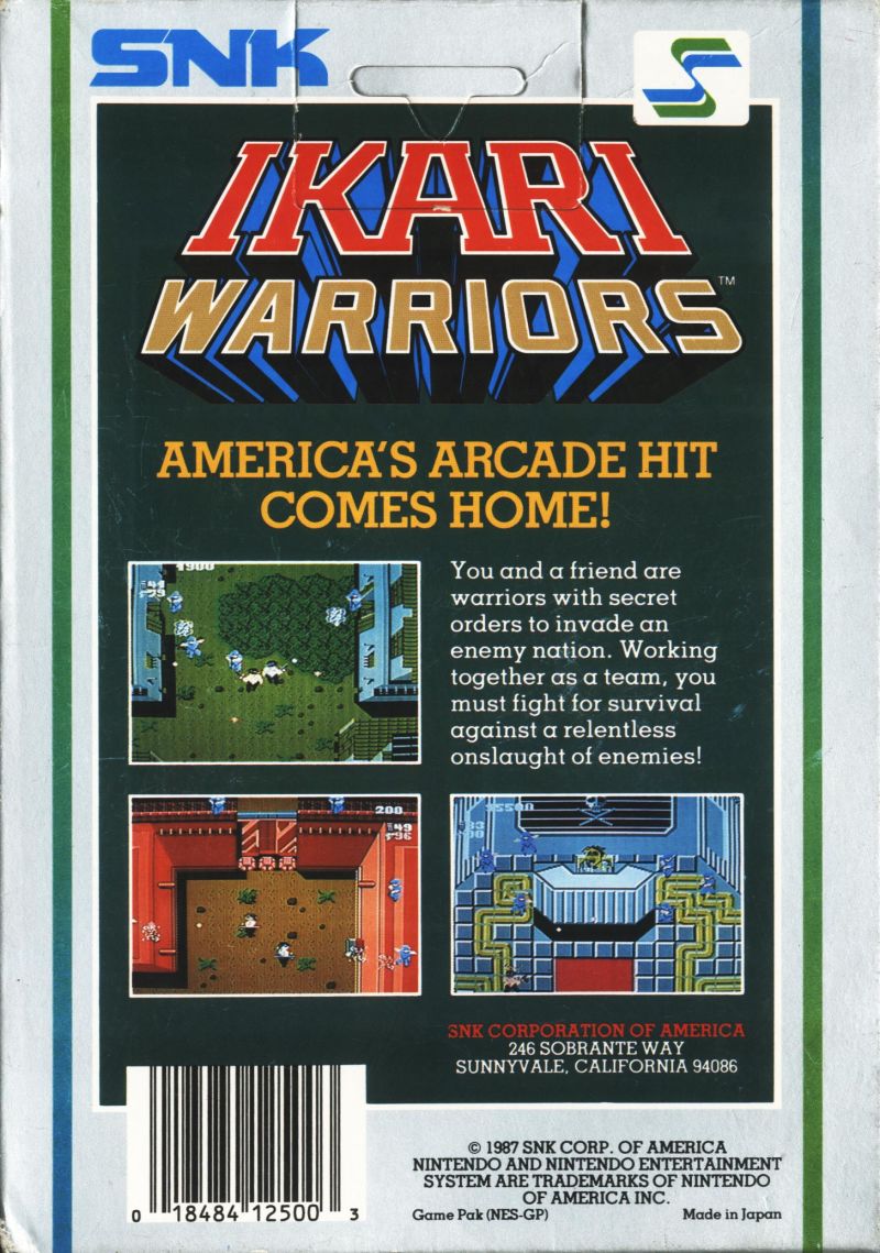 Ikari Warriors NES - RetroGameAge